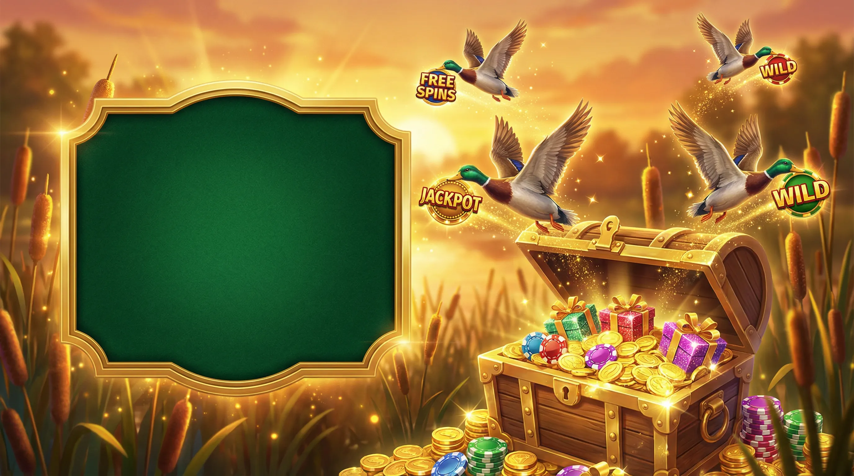 Baú de tesouro com moedas e bônus do cassino geralbet